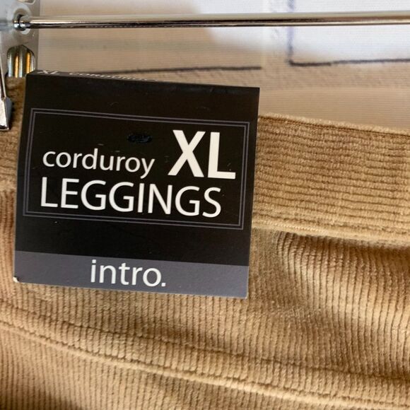 Intro Love The Fit Tan Corduroy Knit Legging Sz XL - Picture 7 of 7
